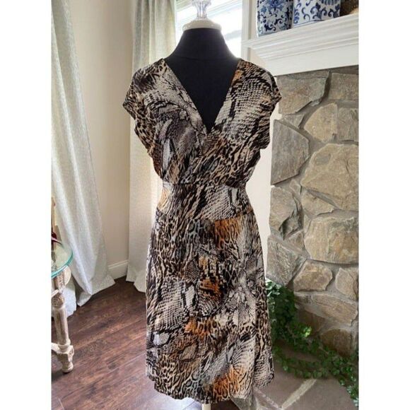 Sharon London Animal Print Dress (Small/Medium) - Picture 1 of 3